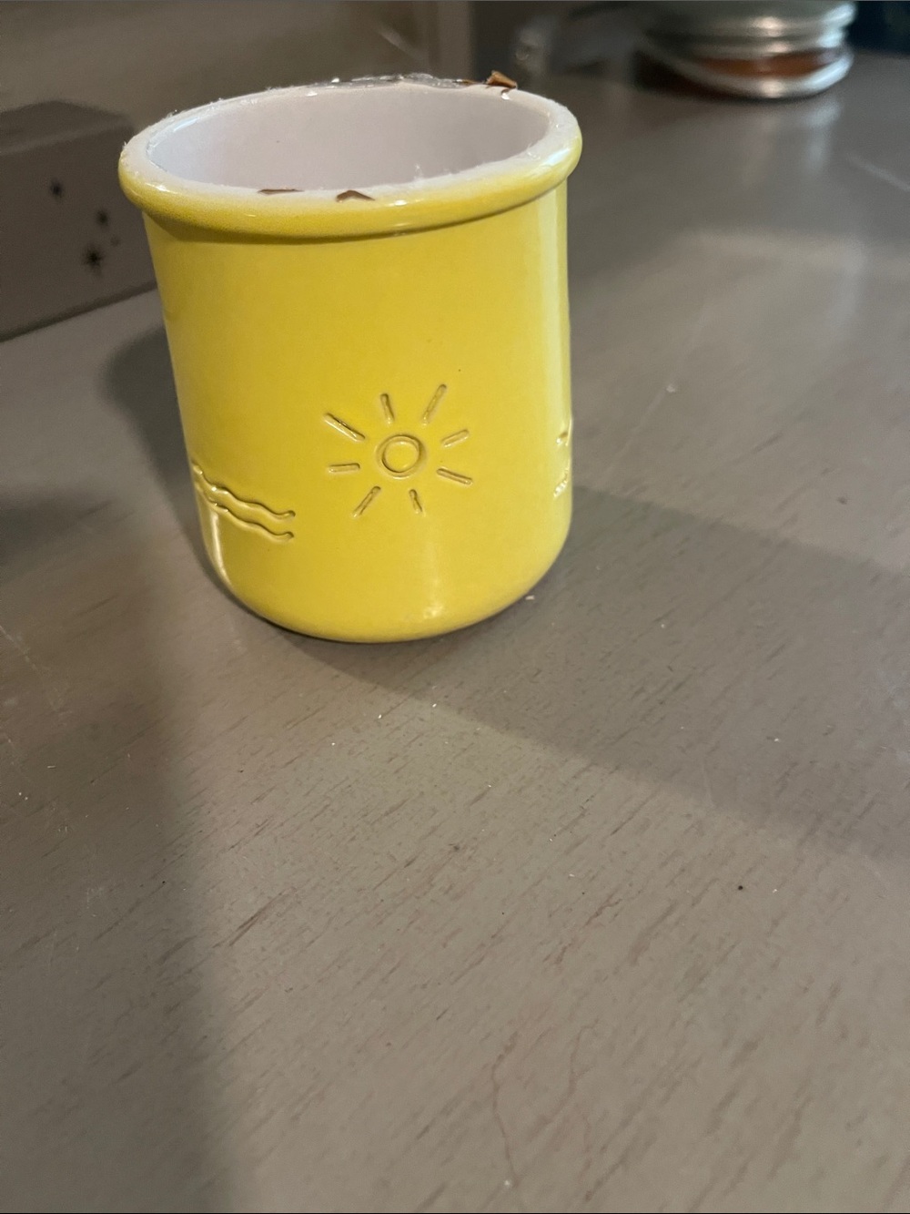 “Sunshine” Yellow Ceramic Cup Lafermiere